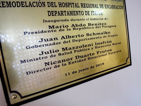 Borran el nombre de Luis Yd de placa - Edicion Impresa - ABC Color