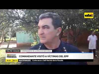 Comandante visitó a víctimas del EPP - Tv - ABC Color