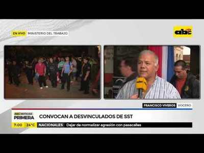 Convocan a desvinculados de SST - Tv - ABC Color