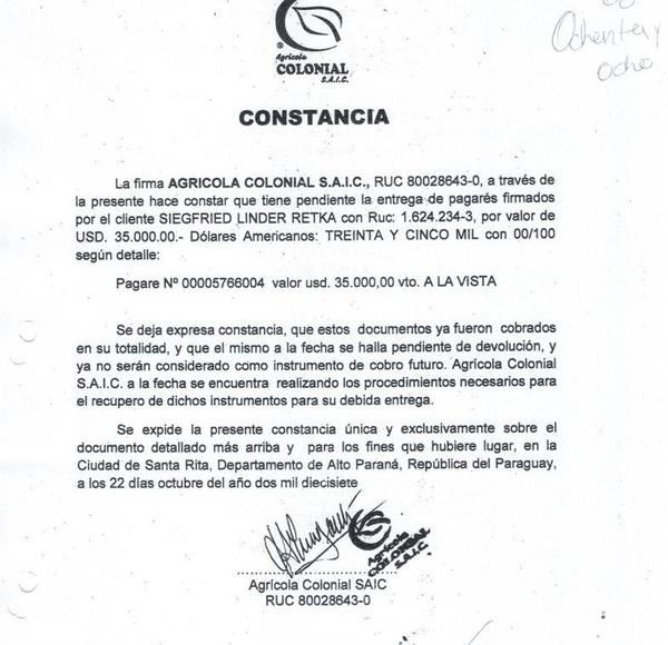 Abogados de colonos afirman que directivos de Agrícola Colonial buscan distorsionar la realidad
