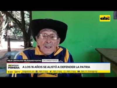 A los 16 años se alistó para defender a la patria - Tv - ABC Color
