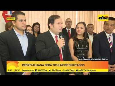 Colorados oficializan pacto - Tv - ABC Color