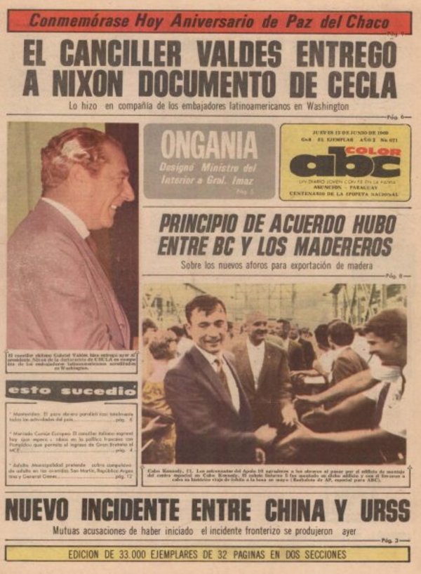 12 de junio de 1969 - Un Dia Como Hoy - ABC Color
