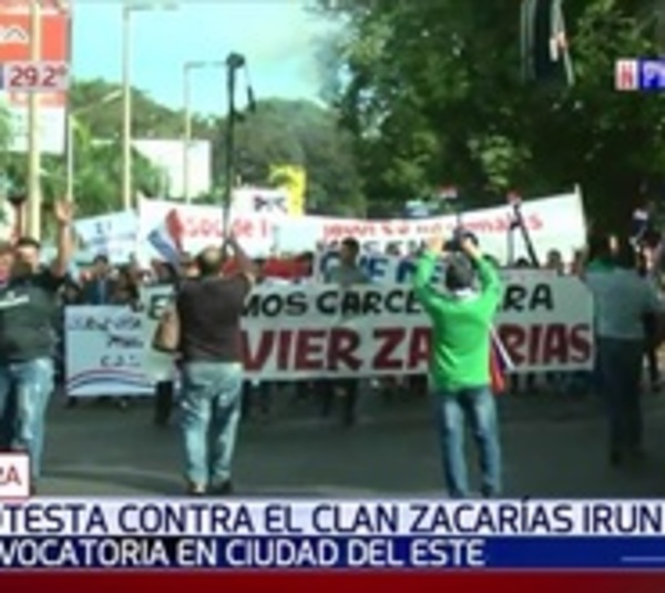 Movilización contra clan Zacarías y crisis económica en CDE - Paraguay.com