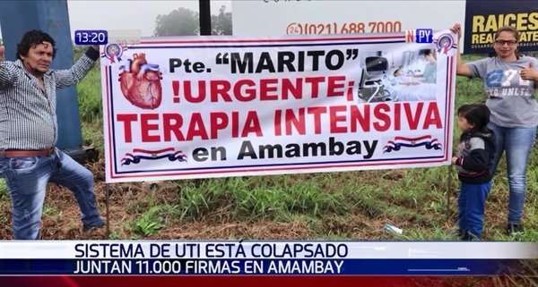 Pobladores piden a gritos terapia intensiva en Pedro Juan Caballero | Noticias Paraguay