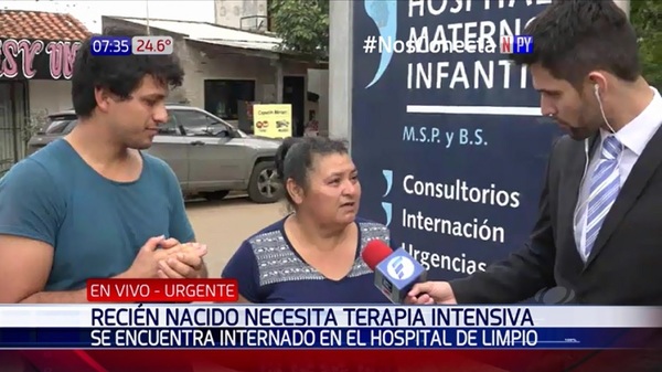 Fallece recién nacido por falta de terapia | Noticias Paraguay