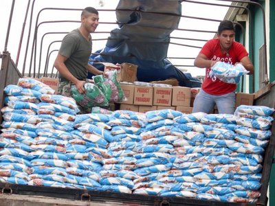 APF dona 21.000 kilos de alimentos a damnificados por inundaciones