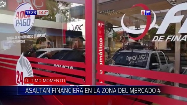 Ladrones Irrumpen en financiera y se alzan con millonario botín | Noticias Paraguay