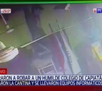 Asaltantes irrumpen en escuela de Capiatá y se llevan de todo - Paraguay.com