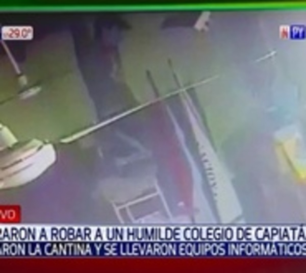 Asaltantes irrumpen en escuela de Capiatá y se llevan de todo - Paraguay.com
