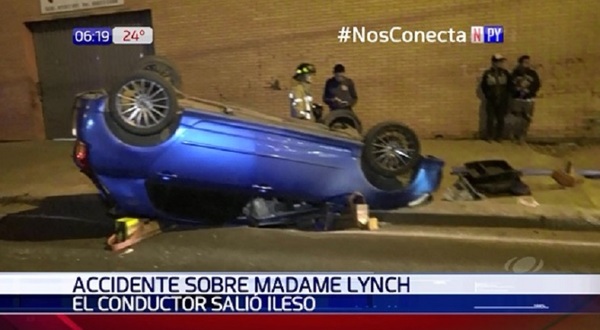 Grave accidente sobre Madame Lynch tras maniobra imprudente | Noticias Paraguay