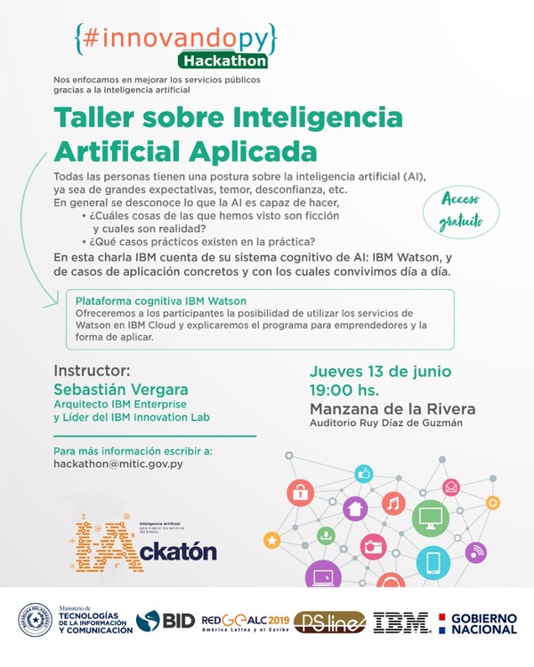 Taller informativo sobre Hackaton 2019 enfocado a la Inteligencia Artificial | .::Agencia IP::.