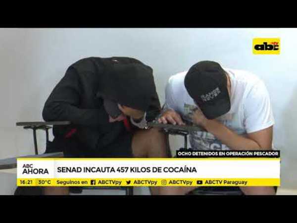 Senad incauta 457 kilos de cocaína - Tv - ABC Color