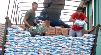 APF dona 21 mil kilos de víveres para damnificados