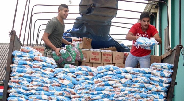APF dona 21 mil kilos de víveres para damnificados