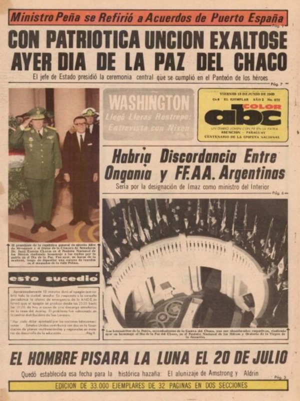 13 de junio de 1969 - Un Dia Como Hoy - ABC Color