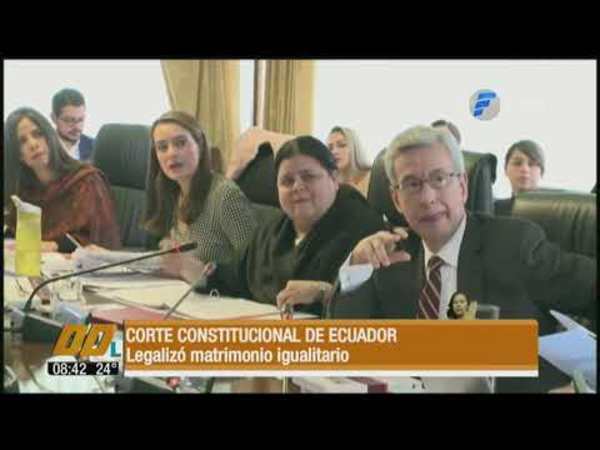Corte Constitucional de Ecuador legalizó el matrimonio igualitario