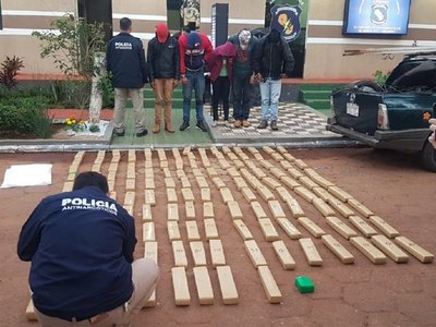 Incautan 145 kilos de marihuana en Pedro Juan Caballero