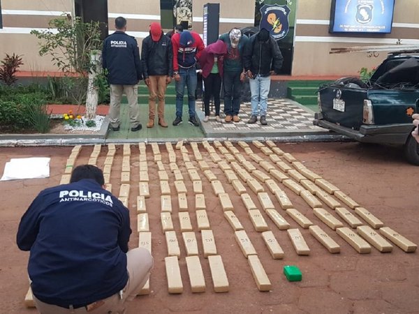 Incautan 145 kilos de marihuana en Pedro Juan Caballero