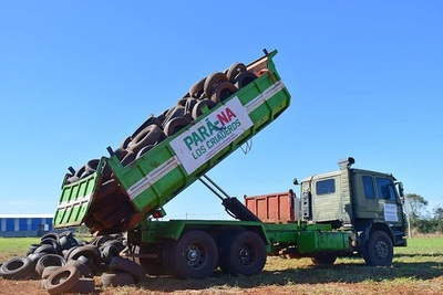 Cubiertas en desuso de Alto Paraná serán destruidas y reutilizadas - ADN Paraguayo