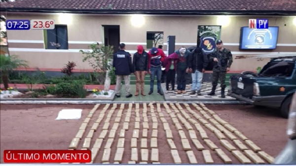 Incautan 145 kilos de marihuana en Amambay | Noticias Paraguay