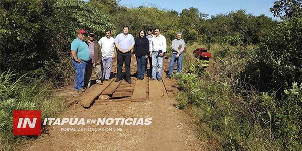 MOPC VERIFICA ESTADO DE PUENTES EN FRAM, LA PAZ Y SAN PEDRO DEL PNÁ.