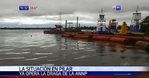 Draga de la ANNP funciona nuevamente en Pilar | Noticias Paraguay