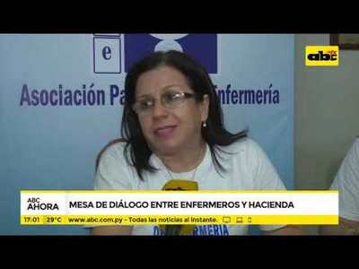 Mesa de dialogo entre enfermeros y Hacienda - Tv - ABC Color