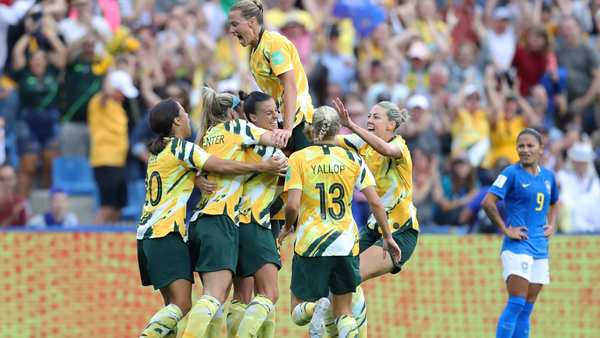 Los goles del triunfo de Australia sobre Brasil, en el Mundial Femenino.