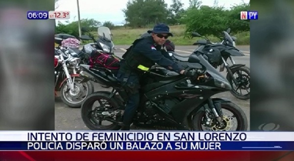 Policía imputado por tentativa de feminicidio | Noticias Paraguay