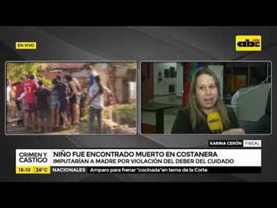 Niño hallado muerto en la zona de la Costanera Norte - Tv - ABC Color