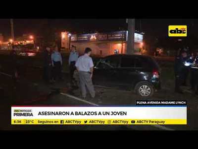 Asesinaron a balazos a un joven - Tv - ABC Color