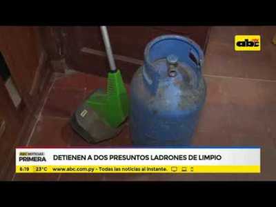 Detienen a 2 presuntos ladrones en Limpio - Tv - ABC Color
