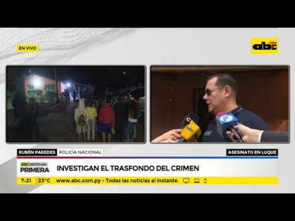Asesinato en Luque: Agentes policiales realizan allanamiento - Tv - ABC Color
