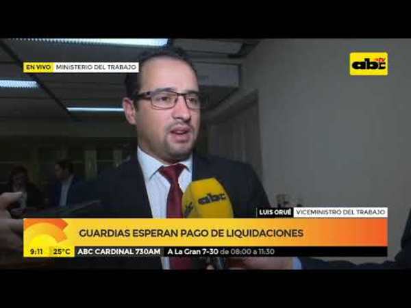 Guardias esperan pago de liquidaciones - Tv - ABC Color