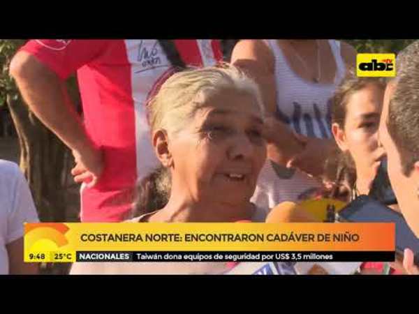 Encuentran cadáver de niño en costanera Norte - Tv - ABC Color