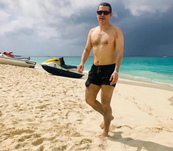 Las vacaciones de Camilo Soares en el Caribe