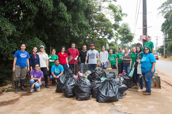 Más de 700 kilos de basura retirados del arroyo Paí Ñu de Ñemby » Ñanduti