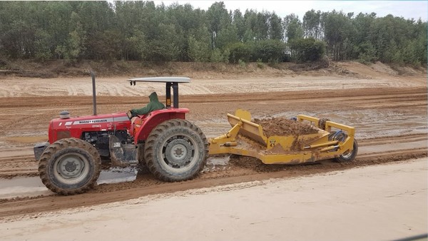 Pese a lluvias contratistas continuaron los trabajos en zona del Pilcomayo