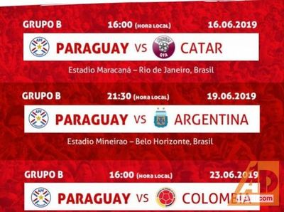 Copa América 2019: Paraguay debuta ante Catar el domingo 16 a las 16:00 hs.