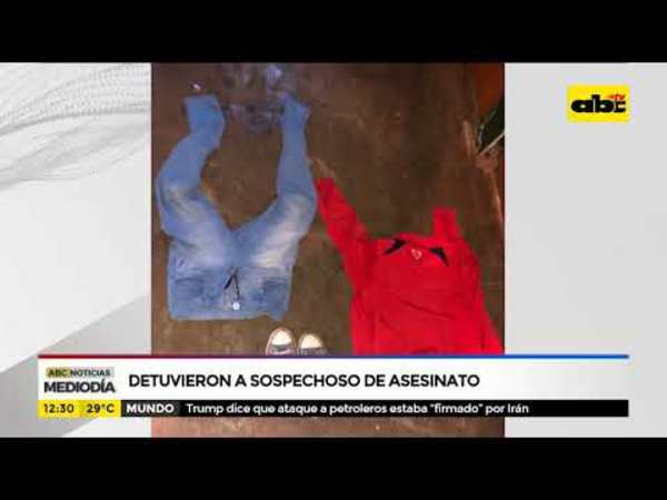 Detuvieron a sospechoso de asesinato - Tv - ABC Color