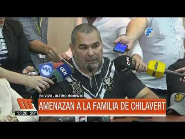Amenazan de muerte a la familia Chilavert
