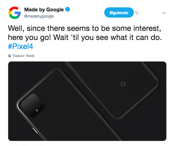 Google hace públicas las primeras imágenes de su teléfono Pixel 4 - Tecnologia - ABC Color