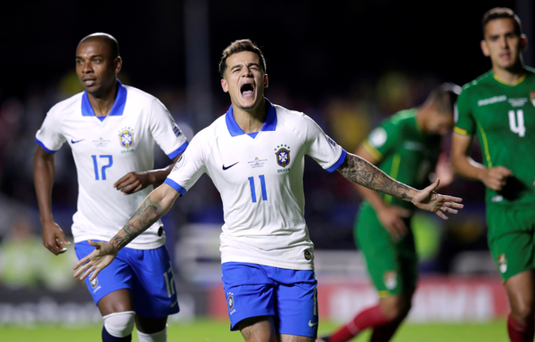 Brasil arranca su copa superando a Bolivia