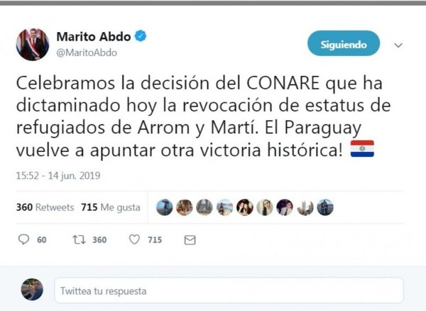 Marito y Fiscalía festejaron la cancelación del estatus - Edicion Impresa - ABC Color