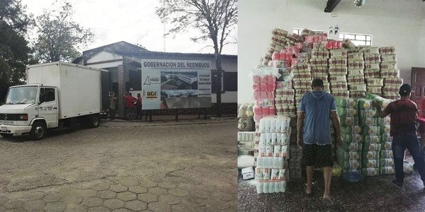 UNA VEZ MÁS ÑEEMBUCÚ RECIBIÓ LA SOLIDARIDAD ITAPUENSE.