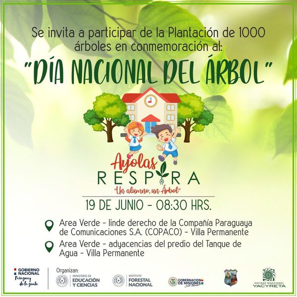 Día del árbol se conmemorará con cultivo de 1.000 plantines en Ayolas