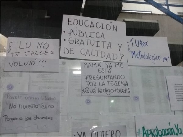 Estudiantes de Filosofía denuncian supuesta mala gestión del decano Pavetti