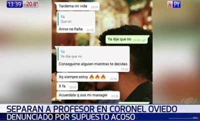 Acosaba a sus alumnas por WhatsApp | Noticias Paraguay