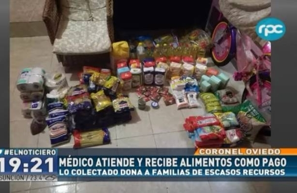 HOY / Presta atención médica a domilicio a cambio de víveres para familias pobres